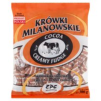 ZPC Milanówek Krówki Milanowskie Cocoa Creamy Fudge, 300 g