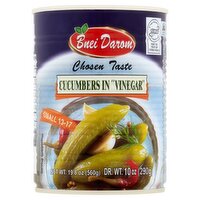 Bnei Darom Cucumbers in Vinegar, 19.8 oz