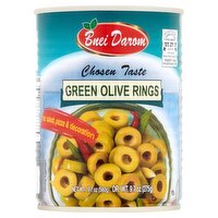 Bnei Darom Green Olive Rings, 19.7 oz