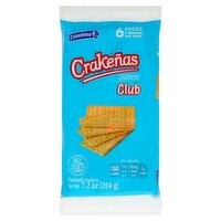 Colombina Crakeñas Club Flavored Crackers, 6 count, 7.2 oz