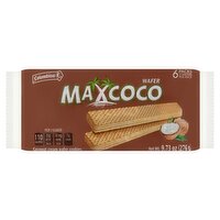 Colombina Max Coco Coconut Cream Wafer Cookies, 6 count, 9.73 oz