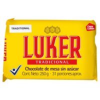 Luker Traditional Bitter Chocolate, 31 count, 8.8 oz