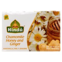 Hindú Chamomile Honey and Ginger Tea Bags, 20 count, 0.63 oz