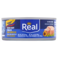 Real Solid Light Tuna in Sunflower Oil, 5 oz