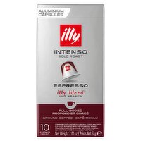 illy Bold Roast Espresso Ground Coffee in Aluminium Capsules, 10 count, 2.01 oz