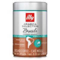 illy Arabica Selection Brasile Cerrado Mineiro Ground Coffee, 8.8 oz