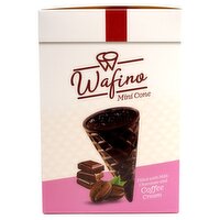 Wafino Filled with Milk Chocolate and Coffee Cream Mini Cone, 18 count, 6.35 oz