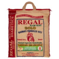 Regal Harvest Gold Basmati Parboiled Rice, 20 lbs