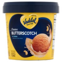Vadilal Premium Butterscotch Ice Cream, 33.8 fl oz