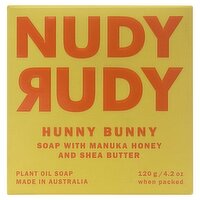 Nudy Rudy Hunny Bunny Plant Oil Soap, 4.2 oz, 4.2 Ounce