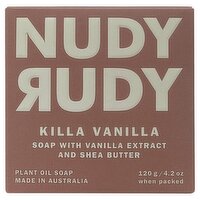 Nudy Rudy Killa Vanilla Plant Oil Soap, 4.2 oz