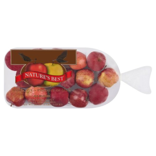Fresh Red Delicious Apples, 5 lb bag