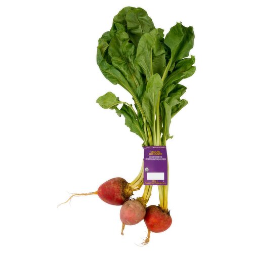 Fresh Organic Golden Beets, bunch