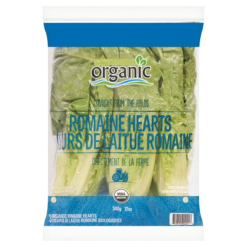 Organic Romaine Hearts, 3 ct, 12 oz