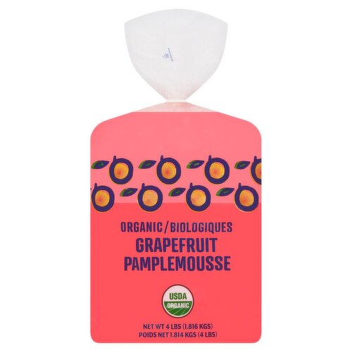 Fresh Organic Grapefruit, 4 lb bag