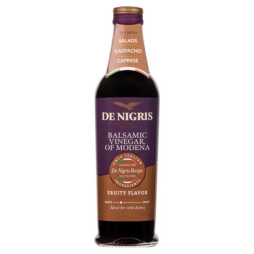 De Nigris Fruity Flavor Balsamic Vinegar of Modena, 16.9 fl oz