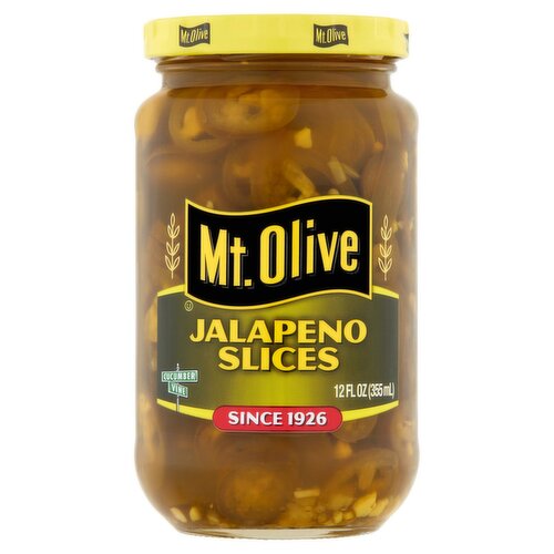 Mt. Olive Jalapeno Slices, 12 fl oz