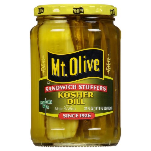 Mt. Olive Sandwich Stuffers Kosher Dill, 24 fl oz