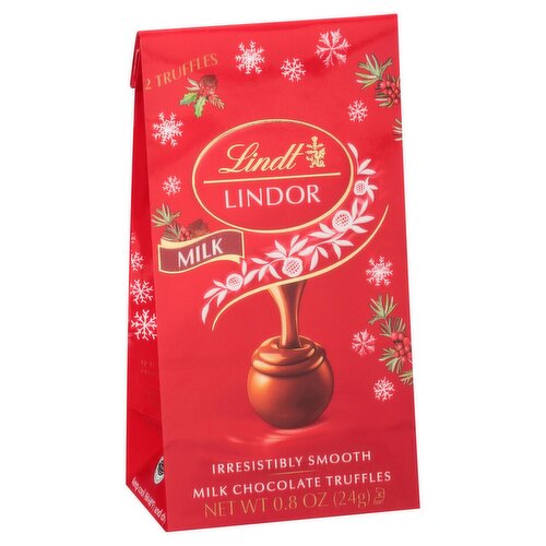 Lindt Lindor Milk Chocolate Truffles, 2 count, 0.8 oz