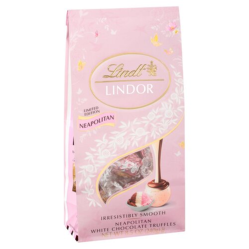 Lindt Lindor Neapolitan White Chocolate Truffles Limited Edition, 8.5 oz