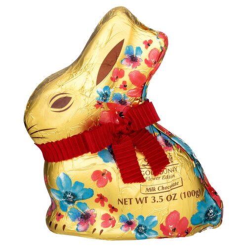 Lindt Gold Bunny Milk Chocolate Flower Edition, 3.5 oz