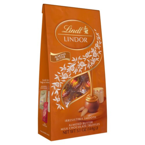 Lindt Lindor Almond Butter Milk Chocolate Truffles, 5.1 oz