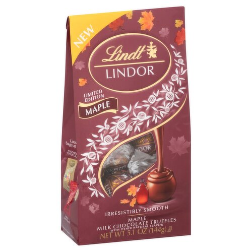 Lindt Lindor Maple Milk Chocolate Truffles Limited Edition, 5.1 oz