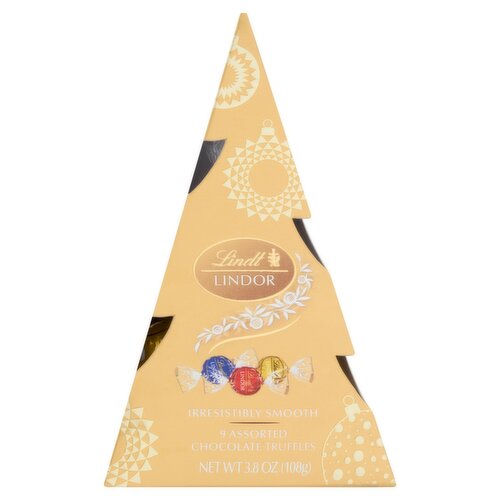 Lindt Lindor Assorted Chocolate Truffles, 9 count, 3.8 oz