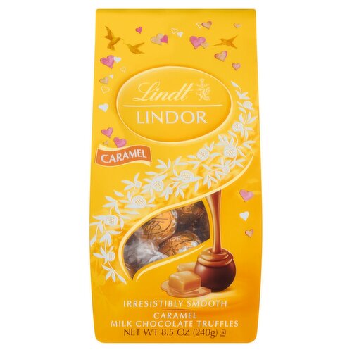 Lindt Lindor Caramel Milk Chocolate Truffles, 8.5 oz