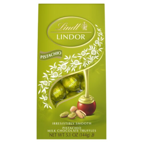 Lindt Lindor Pistachio Milk Chocolate Truffles, 5.1 oz