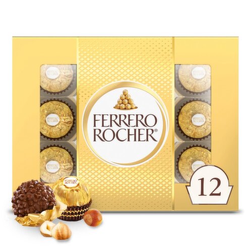 Ferrero Rocher Fine Hazelnut Chocolates, 5.3 oz