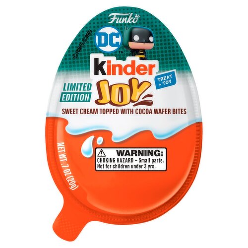 Kinder Joy Harry Potter Funko Treat + Toy Sweet Cream Topped with Cocoa Wafer Bites, .7 oz