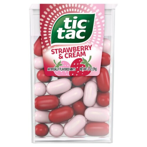 Tic Tac Strawberry & Cream Mints, 1 oz