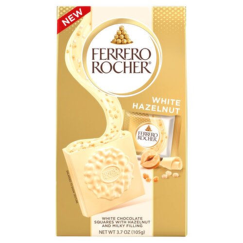 Ferrero Rocher White Hazelnut Chocolate, 10 count, 3.7 oz