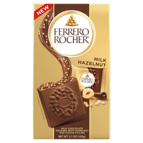 Ferrero Rocher Milk Hazelnut Milk Chocolate, 10 count, 3.7 oz