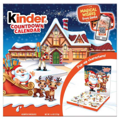 Kinder Countdown Calendar Assorted Chocolate, 4.4 oz