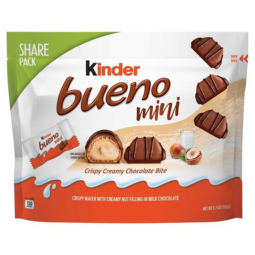 Kinder Bueno Mini Crispy Creamy Chocolate Bite Share Pack, 5.7 oz