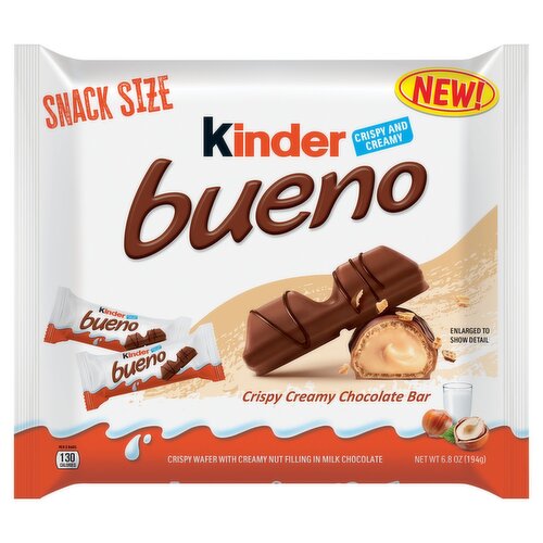 Kinder Bueno Crispy Creamy Chocolate Bar, 6.8 oz