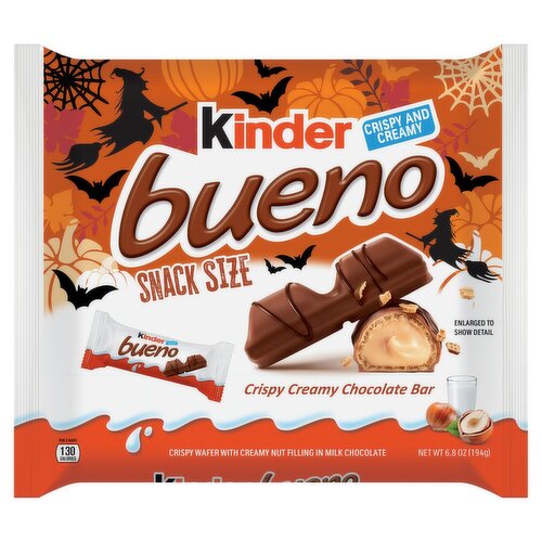 Kinder Bueno Crispy Creamy Chocolate Bar Snack Size, 6.8 oz