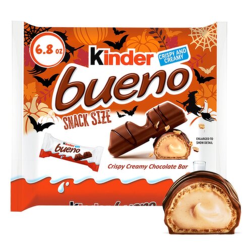 Kinder Bueno Crispy Creamy Chocolate Bar Snack Size, 6.8 oz