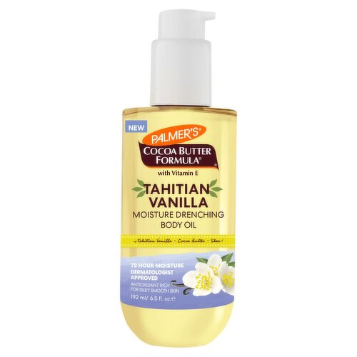 Palmer's Cocoa Butter Formula Tahitian Vanilla Moisture Drenching Body Oil, 6.5 fl oz