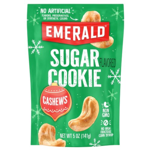 Emerald Sugar Flavored Cookie Cashews, 5 oz