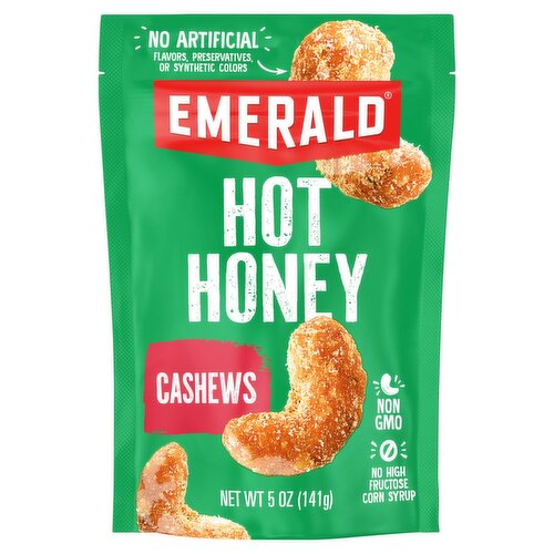 Emerald Hot Honey Cashews, 5 oz