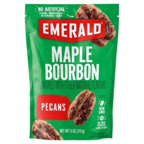 Emerald Maple Bourbon Pecans, 5 oz