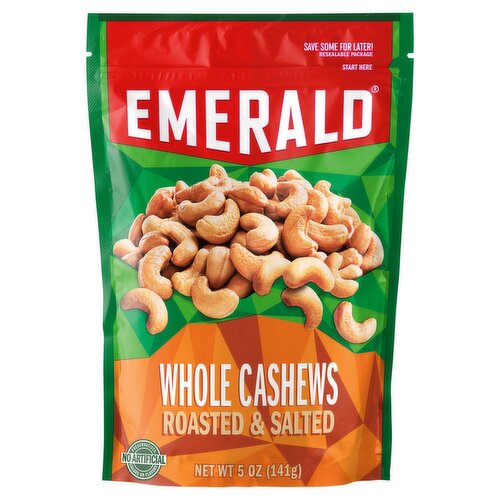 Emerald Roasted & Salted Whole Cashews, 5 oz