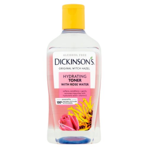 Dickinson's Original Witch Hazel Hydrating Toner with Rose Water, 16 fl oz