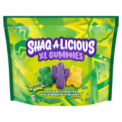 Shaqalicious Sour Xl Gummies Candy, 11.8 oz