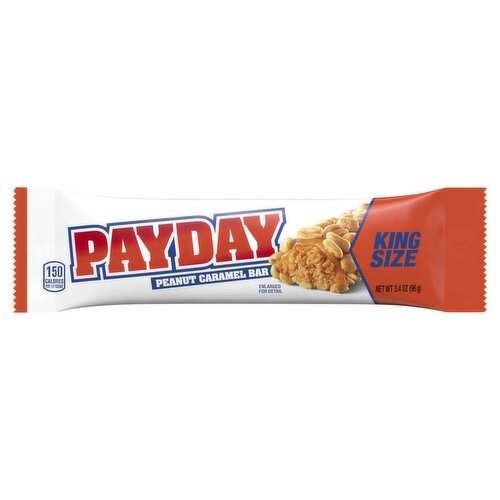 PayDay Peanut Caramel Bar King Size, 3.4 oz