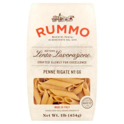 Rummo Lenta Lavorazione Penne Rigate No 66 Pasta, 1 lb