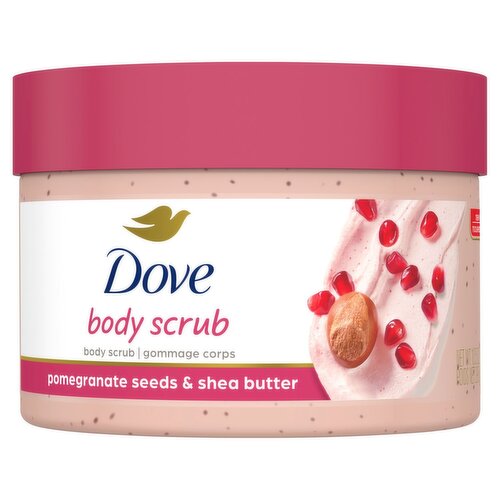 Dove Pomegranate Seeds & Shea Butter Body Scrub, 10.5 oz